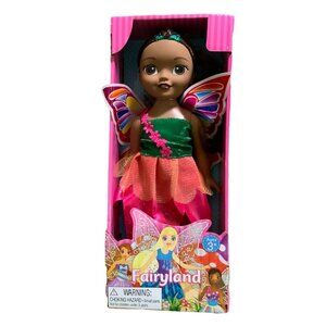 Fairyland Fairy Doll For Ages 3+ With Glittery Wings & Pink Dress